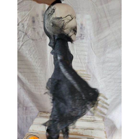 Pumpkin mini basket Grim reaper skeleton Halloween decor home set - Picture 4 of 9